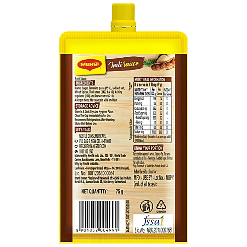 MAGGI Imli Sauce Pichkoo - Sweet & Tangy Flavour, 75 g