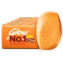 Godrej No.1 Bathing Soap Sandal & Turmeric Grade 1 Soap & Long-lasting Fragrance, Combo Pack of 5 (100g each)