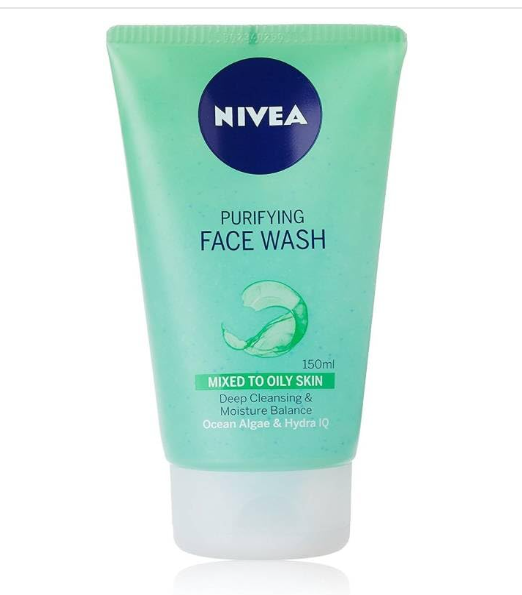 Nivea Purifying Face Wash with Ocean Algae and Hydra IQ for Mixed to Oily Skin 150 ml