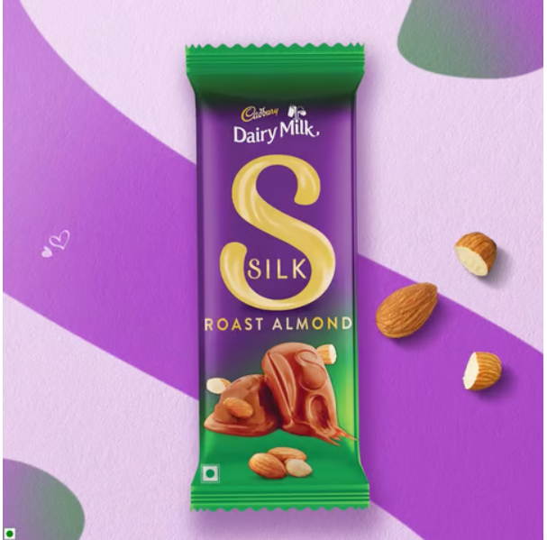 Cadbury Dairy Milk Silk Roast Almond Chocolate Bar