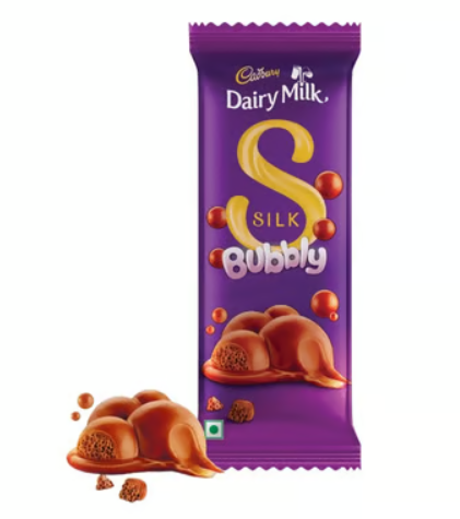 Cadbury Dairy Milk Silk Bubbly Chocolate Bar