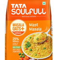 Tata Soulfull Masala Oats+, Mast Masala, 25% Millets, Real Veggies, Non Sticky, Healthy Snack Pouch  (500 g)