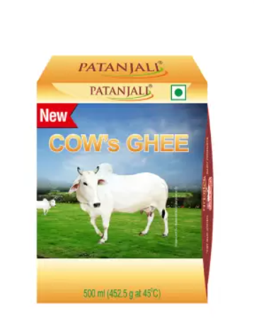 PATANJALI Pure Danedar Cow Ghee with Rich Aroma, Natural & Healthy Ghee 500 ml Tetrapack