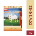 PATANJALI Pure Danedar Cow Ghee with Rich Aroma, Natural & Healthy, Tetrapack Ghee 1 L Box