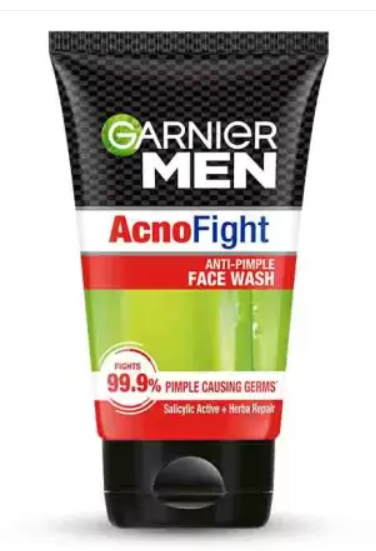 Garnier Men Acno Fight Anti Pimple, with Salicylic Acid and Herba Repair Face Wash