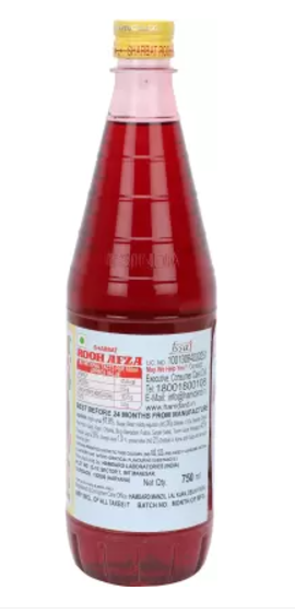 Rooh Afza Sharbat Rose  (750 ml, Pack of 1)