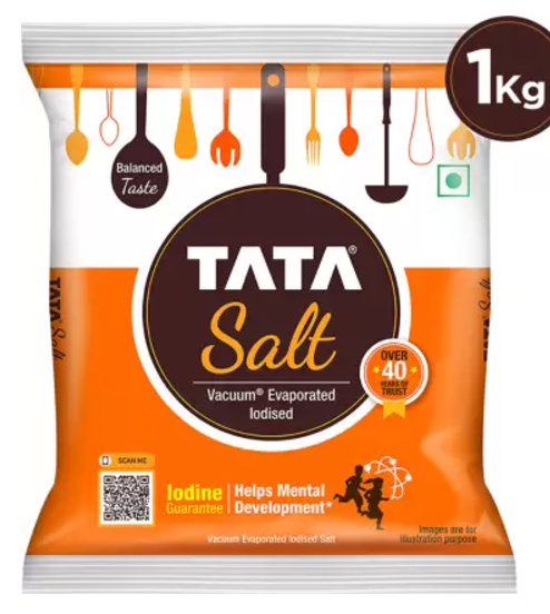 Tata Vacuum Evaporated Iodized Salt (Iodine Namak)  (1 kg)