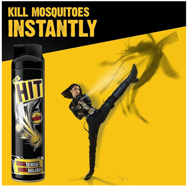 HIT Flying Insect Killer - Mosquito & Fly Killer Spray (200ml) | Instant Kill | Protection from Dengue & Malaria