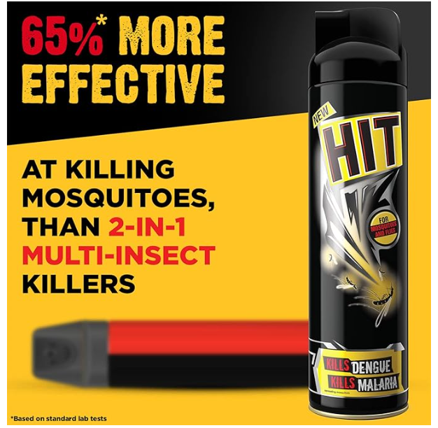 HIT Flying Insect Killer - Mosquito & Fly Killer Spray (200ml) | Instant Kill | Protection from Dengue & Malaria