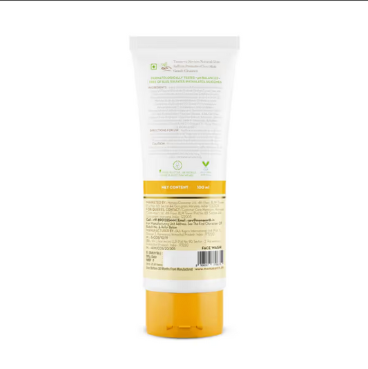 Mamaearth Ubtan Face Wash with Turmeric & Saffron for Tan Removal - 100ml