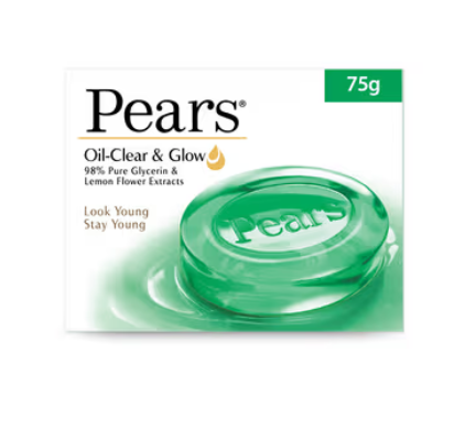 Pears Oil Clear & Glow Bathing Bar (75gm)