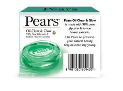 Pears Oil Clear & Glow Bathing Bar (75gm)