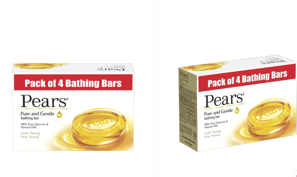 Pears Pack of 4 Pure & Gentle Bathing Bars