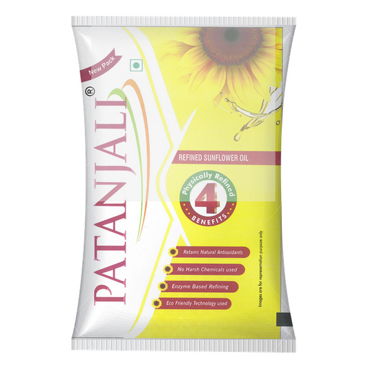 Patanjali Sunflower Oil (Pouch) 1L