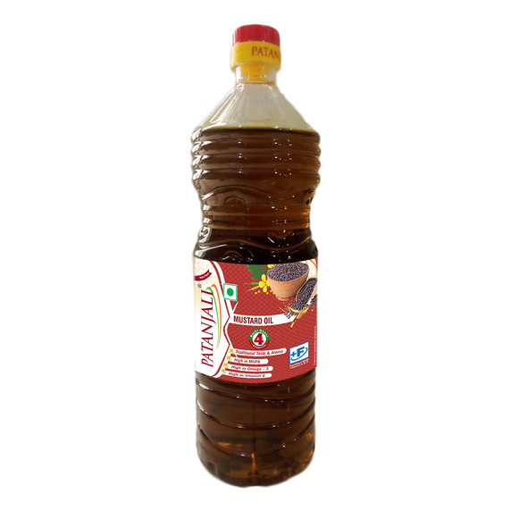 Patanjali Kachi Ghani Mustard Oil - 1L