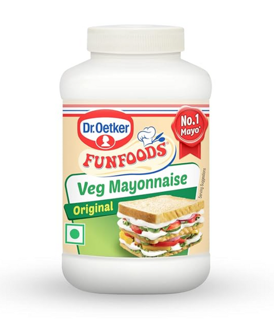 Dr. Oetker FunFoods Veg Mayonnaise 100% Veg, Trans Fat Free, 250g