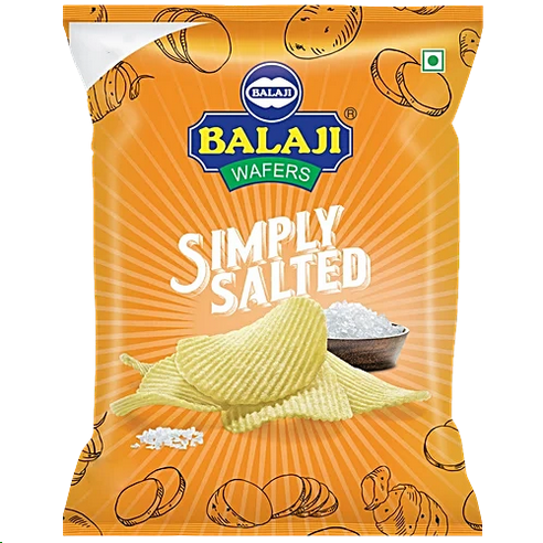 Balaji Simply Salted Chips, 150 g Pouch