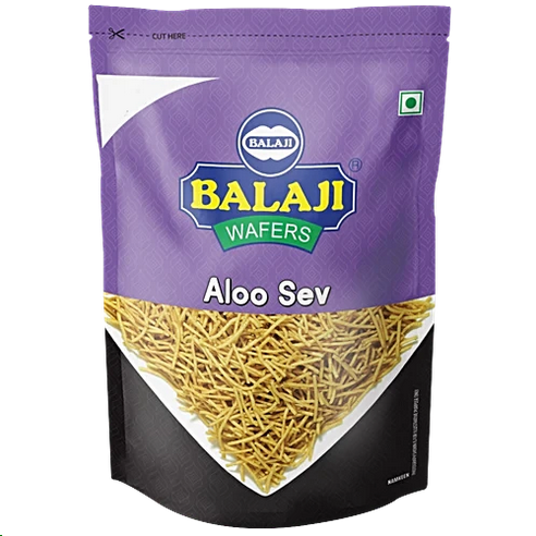 Balaji Namkeen - Aloo Sev, 400 g Pouch