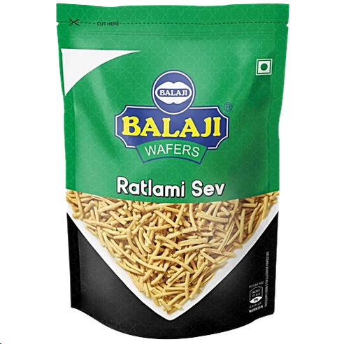 Balaji Namkeen - Ratlami Sev, 400 g Pouch