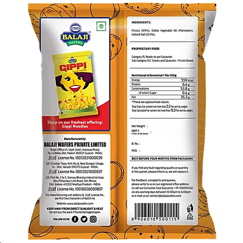 Balaji Simply Salted Chips, 150 g Pouch
