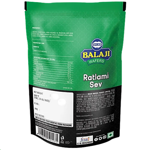 Balaji Namkeen - Ratlami Sev, 400 g Pouch
