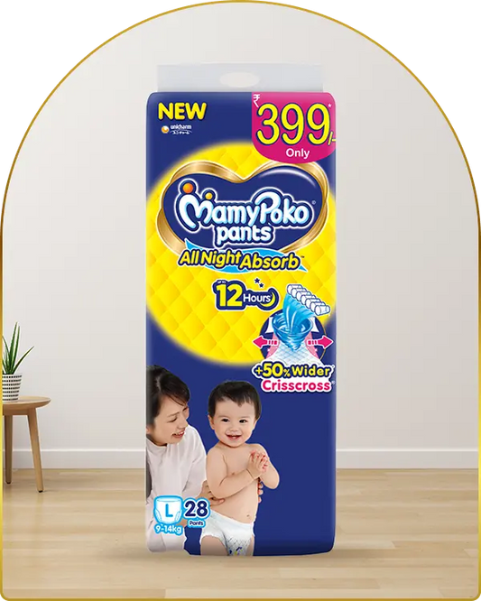 MamyPoko Poko Pants Standard Diapers -L (28 Pieces)