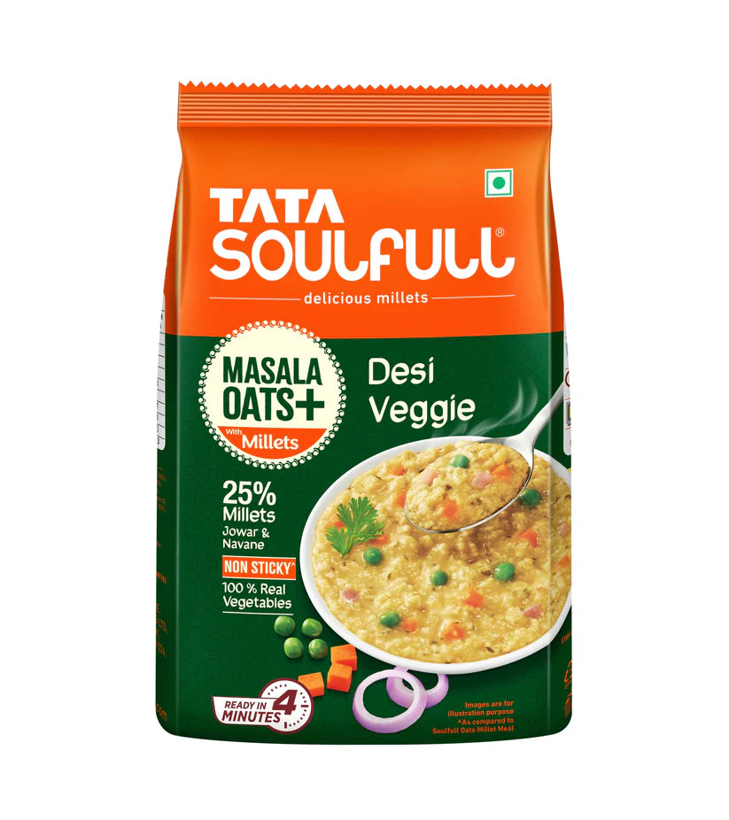 Tata Soulfull Masala Oats - Veggie 500g