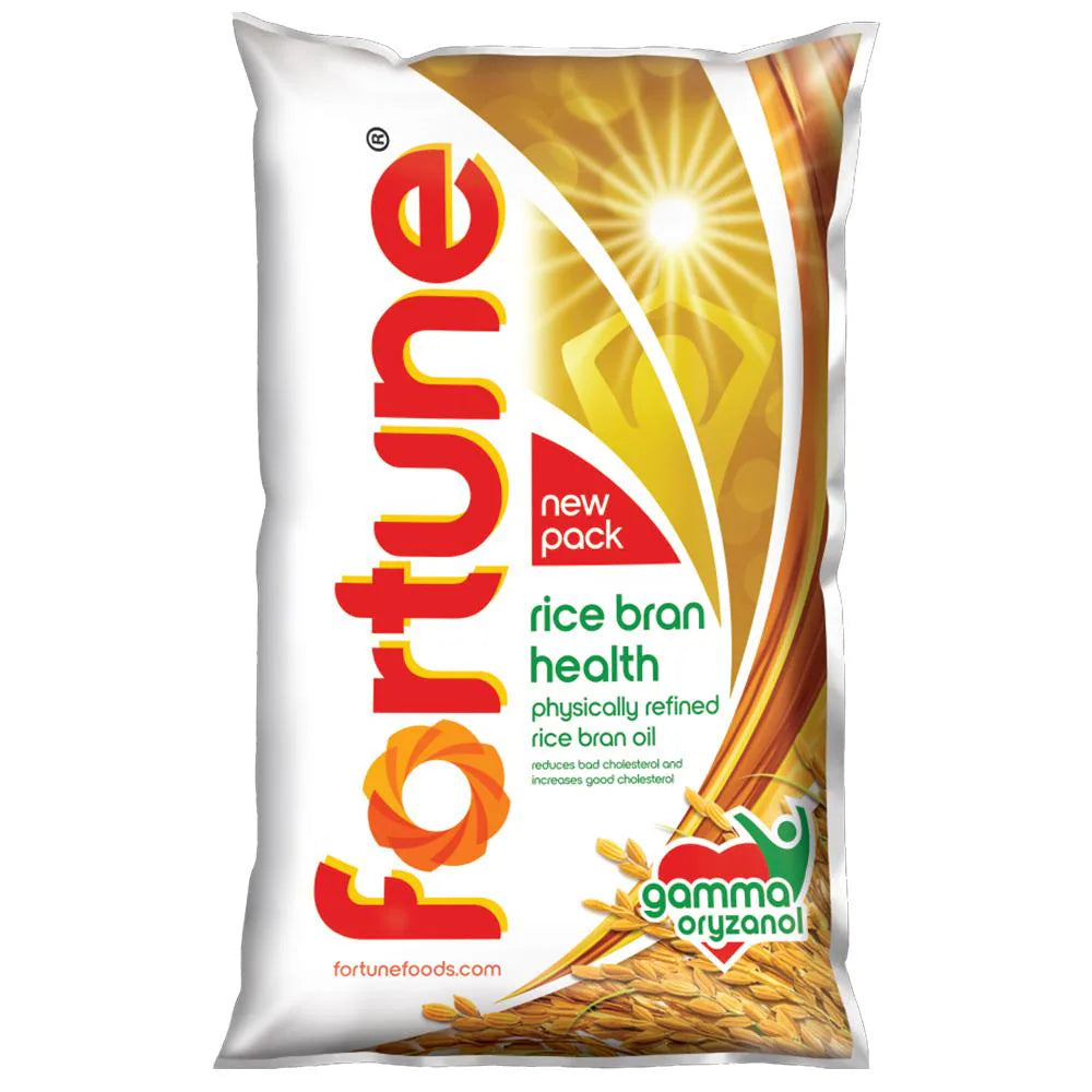 Fortune Refined Rice Bran Oil 1 L (Pouch)